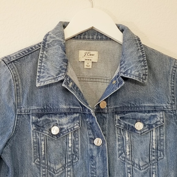 J Crew Blue Denim Jacket in Holston Wash - Picture 3 of 9